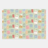 Feuille De Papier Cadeau Hedwig Post Letter Block Pattern (Devant)