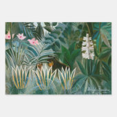 Feuille De Papier Cadeau Henri Rousseau - La jungle équatoriale (Devant 3)