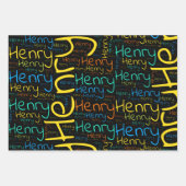 Feuille De Papier Cadeau Henry (Devant 2)