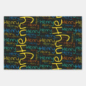 Feuille De Papier Cadeau Henry (Devant)