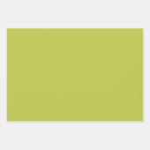 Feuille De Papier Cadeau Herbe citron vert clair de couleur solide (Devant 2)