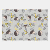 Feuille De Papier Cadeau hérisson (Devant)