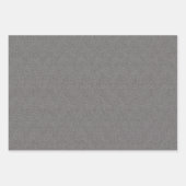 Feuille De Papier Cadeau Herringbone tweeté classique noir blanc Noël (Devant)
