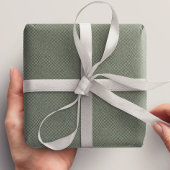 Feuille De Papier Cadeau Herringbone tweete classique sage vert Noël