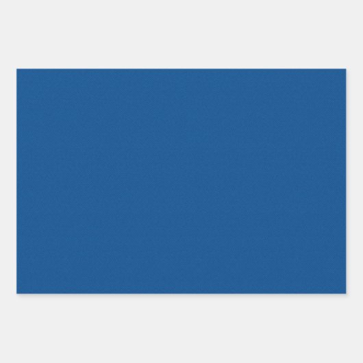 Feuille De Papier Cadeau Herringbone tweeté simple classique bleu clair (Devant 3)