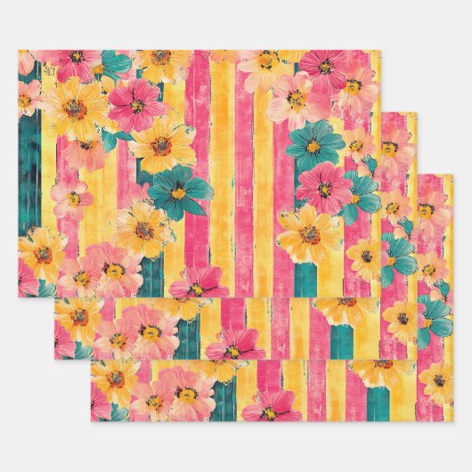 Feuille De Papier Cadeau Heure d'été (Lot)