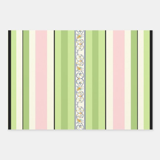 Feuille De Papier Cadeau Heure du printemps (Devant)