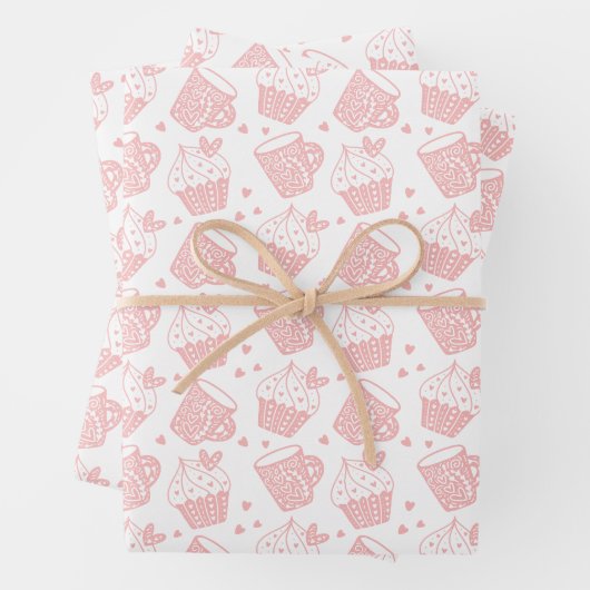 Feuille De Papier Cadeau Heureuse Sainte-Valentin (En situation)