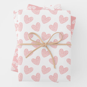 Feuille De Papier Cadeau Heureuse Sainte-Valentin