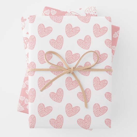 Feuille De Papier Cadeau Heureuse Sainte-Valentin (En situation)