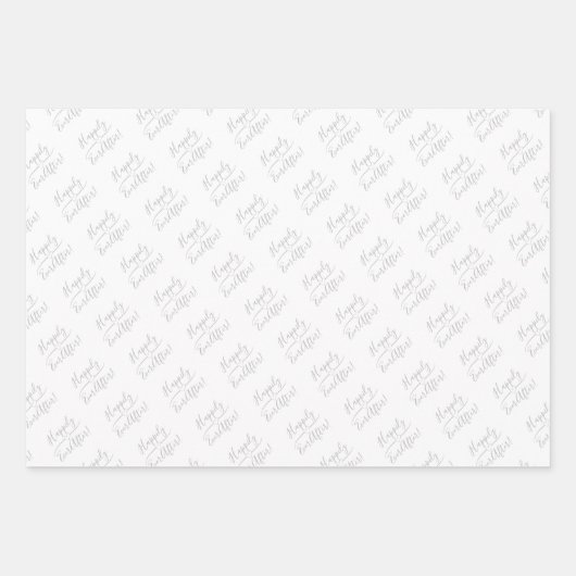 Feuille De Papier Cadeau Heureux Jamais après Mariage Silver Gold Black Bla (Devant)