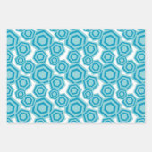 Feuille De Papier Cadeau Hexagons (Devant 2)