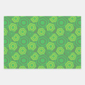 Feuille De Papier Cadeau Hexagons (Devant)
