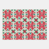 Feuille De Papier Cadeau Hibiscus hawaïen Motif de surface couchée de Noël (Devant 3)
