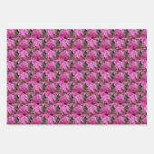 Feuille De Papier Cadeau Hibiscus rose nature (Devant 3)