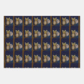 Feuille De Papier Cadeau hibou (Devant 2)