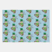 Feuille De Papier Cadeau Hibou irlandais (Devant 3)