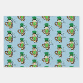 Feuille De Papier Cadeau Hibou irlandais (Devant 2)