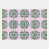 Feuille De Papier Cadeau Hibou, papillon et libellule Anniversaire (Devant 3)