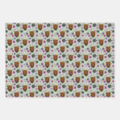 Feuille De Papier Cadeau Highland Scottish Vache Purple Celple Knot Work (Devant 2)