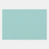 Feuille De Papier Cadeau Hip Sea Glass Turquoise Vert blanc Abstrait Zigzag (Devant)