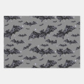 Feuille De Papier Cadeau Hippie Floral Crâne (Devant 3)