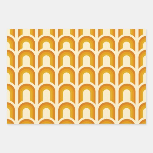 Feuille De Papier Cadeau Hippie rétro seventies Super Floral & Rainbow 60s (Devant 2)