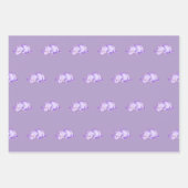 Feuille De Papier Cadeau Hippo bébé aquarelle (Devant 3)