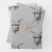 Feuille De Papier Cadeau Hipster goat (En situation)