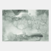 Feuille De Papier Cadeau Hiver gris et blanc Assorti (Devant 2)