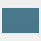 Feuille De Papier Cadeau Hiver Moderne Boho Flammes de neige Bleu Noël (Devant 2)