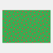 Feuille De Papier Cadeau Ho Ho Vert Rouge Blanc Jaune (Devant 3)