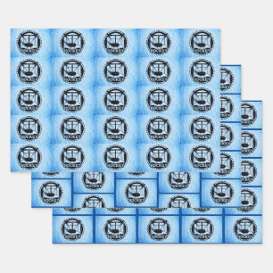 Feuille De Papier Cadeau Hockey sur glace