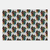 Feuille De Papier Cadeau HoGWARTS™ Castle Crest House Insigne de fierté (Devant 2)