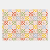 Feuille De Papier Cadeau HOGWARTS™ QUIDDITCH™ Team Checker Pattern (Devant 2)