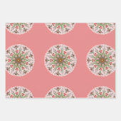 Feuille De Papier Cadeau Holiday holly (Devant)