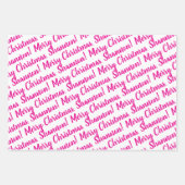 Feuille De Papier Cadeau Holiday Wrapping Paper Set of 3 Sheets (Devant 2)