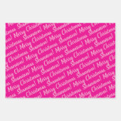 Feuille De Papier Cadeau Holiday Wrapping Paper Set of 3 Sheets (Devant)