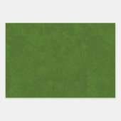 Feuille De Papier Cadeau Holly et Berries, Cuir rouge, Set texturé vert (Devant 2)