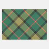 Feuille De Papier Cadeau Holly Wrapping Paper Flat Sheet Set of 3 (Devant)