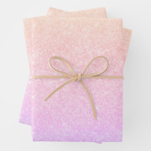 Feuille De Papier Cadeau Holographie élégante et moderne  (En situation)