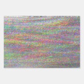 Feuille De Papier Cadeau Holographique moderne élégante Pastel Rainbow Part (Devant 2)