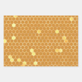 Feuille De Papier Cadeau Honeypeb élégant (Devant)