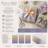 Feuille De Papier Cadeau Horizon Wash