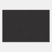 Feuille De Papier Cadeau Houndstooth classique noir et blanc (Devant 2)