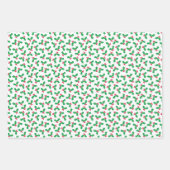 Feuille De Papier Cadeau Houx (Devant)