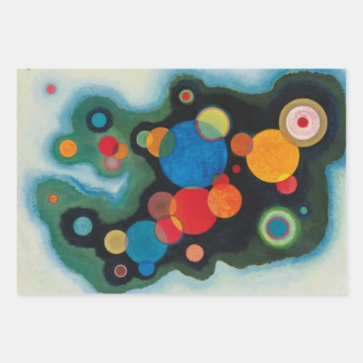 Feuille De Papier Cadeau Huile Abstraite de Kandinsky Deepened Impulse sur  (Devant 3)
