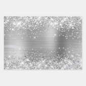 Feuille De Papier Cadeau Huile d'ombre argenté (Devant)