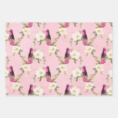 Feuille De Papier Cadeau Humming Birds Series Design Cinq (Devant 3)