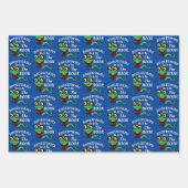 Feuille De Papier Cadeau Humour de ver de livre (Devant 3)